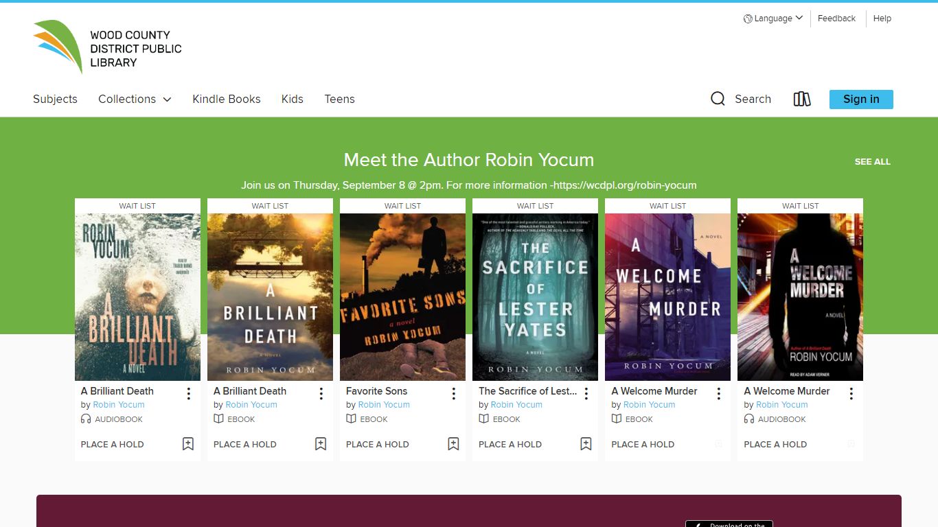 Wood County District Public Library - OverDrive